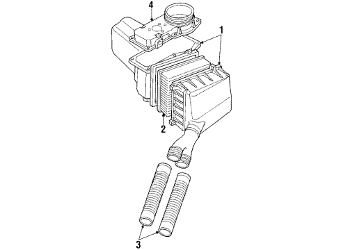 1987 Audi 5000 Air Inlet Diagram