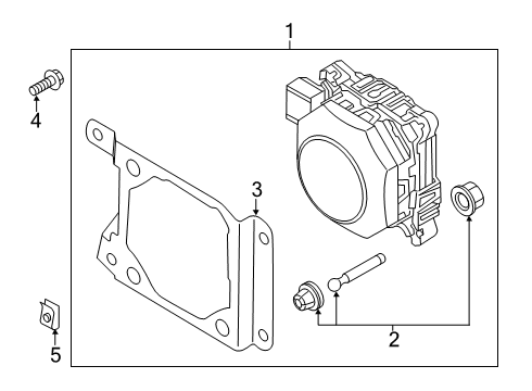 2019 Audi A8 Quattro Electrical Components - Front Bumper Diagram 5