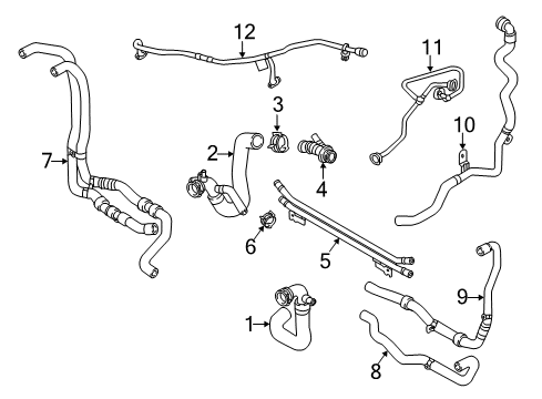 2021 Audi SQ5 Hoses, Lines & Pipes Diagram 2