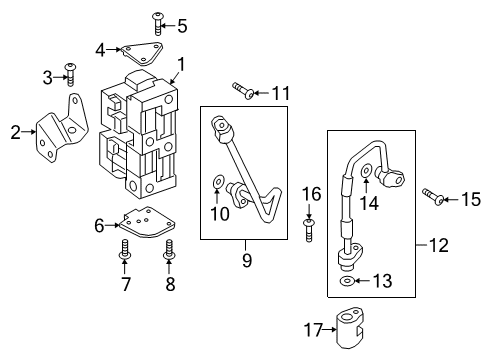 2020 Audi e-tron Sportback Air Conditioner & Heater Components Diagram 4
