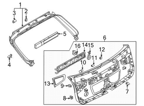 2022 Audi RS6 Avant Interior Trim - Lift Gate