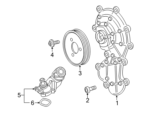 2015 Audi A6 Quattro Water Pump Diagram 5