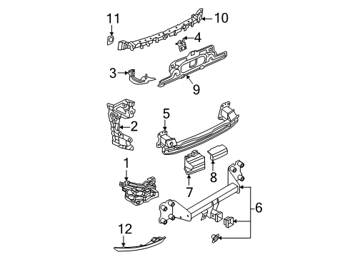2024 Audi Q8 Bumper & Components - Rear Diagram 4