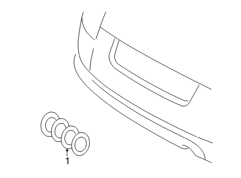 2002 Audi TT Exterior Trim - Trunk Diagram