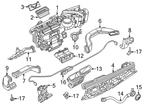 2024 Audi RS Q8 Ducts Diagram