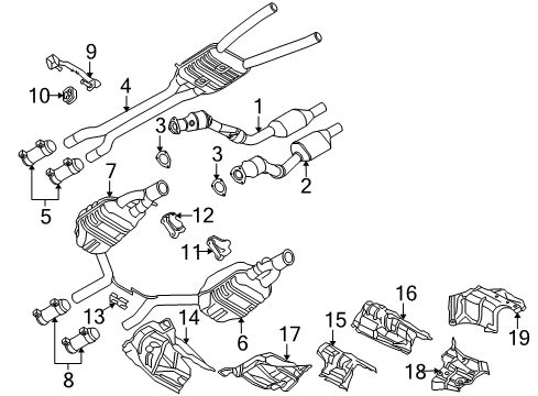 2008 Audi RS4 Exhaust System Diagram 2