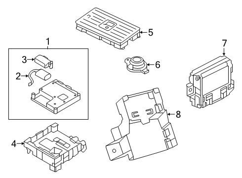 2025 Audi Q8 Electrical Components Diagram 3