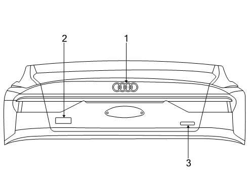 2025 Audi Q3 NAME PLATE Diagram for 8U0-853-741-A-T94
