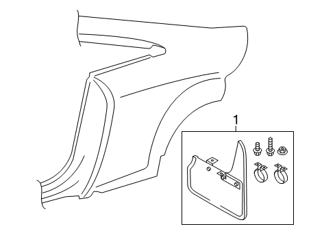 2011 Audi TT Quattro Exterior Trim - Quarter Panel