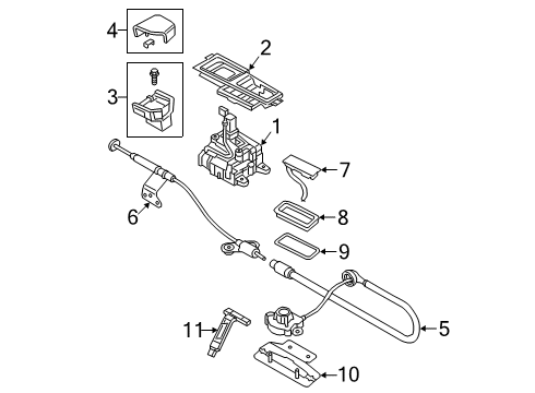 2023 Audi RS Q8 Front Console Diagram
