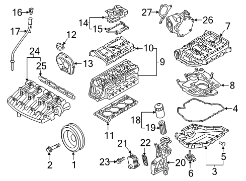 Head Gasket Diagram for 06Q-103-383-A