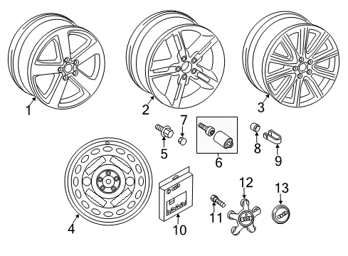 2014 Audi S6 Wheels Diagram 2