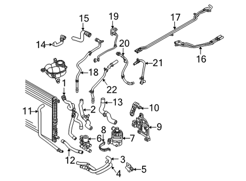 2021 Audi A8 Quattro Hoses, Lines & Pipes Diagram 2