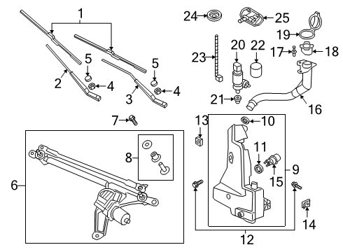 2020 Audi e-tron Sportback Wipers Diagram 3