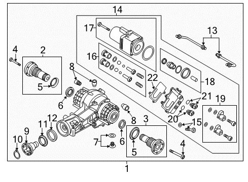 2017 Audi A7 Quattro Axle & Differential - Rear Diagram 3
