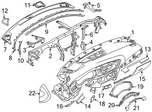 2014 Audi S6 End Cover Diagram for 4G0-857-086-4PK