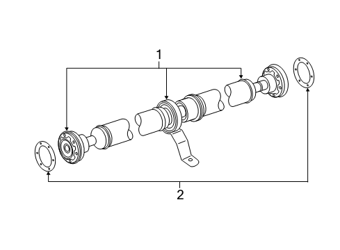 2015 Audi SQ5 Drive Shaft - Rear Diagram