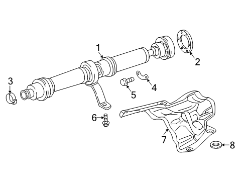 2025 Audi Q7 Drive Shaft - Rear