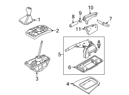 2008 Audi A4 Console Diagram 5