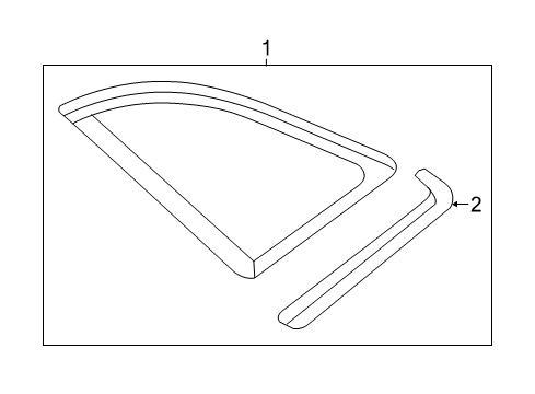 2024 Audi Q5 Glass & Hardware - Quarter Panel