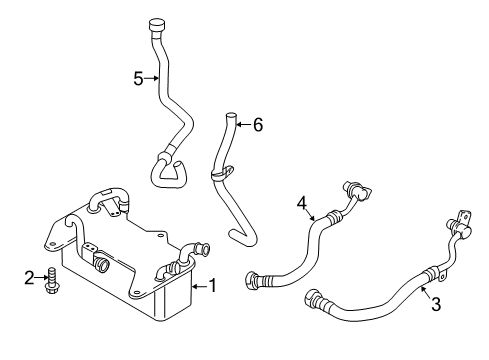 2021 Audi SQ5 Sportback Trans Oil Cooler