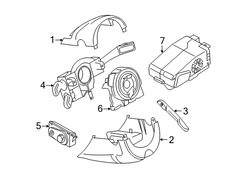 2015 Audi A7 Quattro Shroud, Switches & Levers