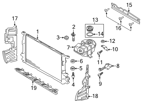 2017 Audi A6 Quattro Upper Guide Diagram for 4G0-121-292-E