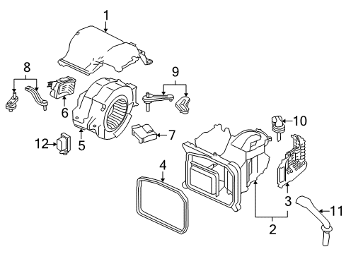 2006 Audi A6 Blower Motor & Fan Diagram