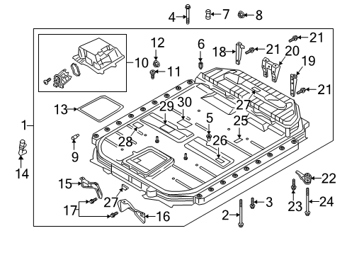 2022 Audi e-tron S CONTROL UN Diagram for 4KE-915-253-P