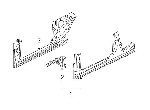 2004 Audi A4 Hinge Pillar Diagram 2