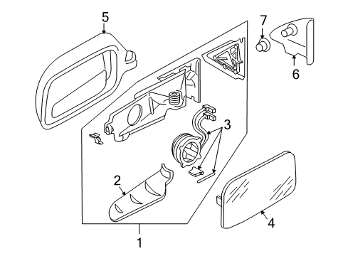 2001 Audi Allroad Quattro Outside Mirrors Diagram