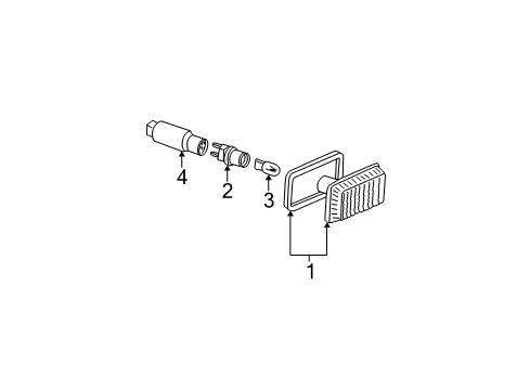 2003 Audi S6 Side Repeater Lamps Diagram