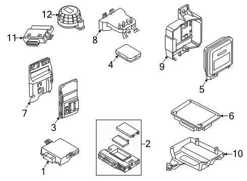 2024 Audi A5 Quattro Parking Aid Diagram