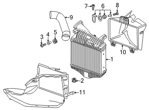 2020 Audi RS Q8 Intercooler Diagram
