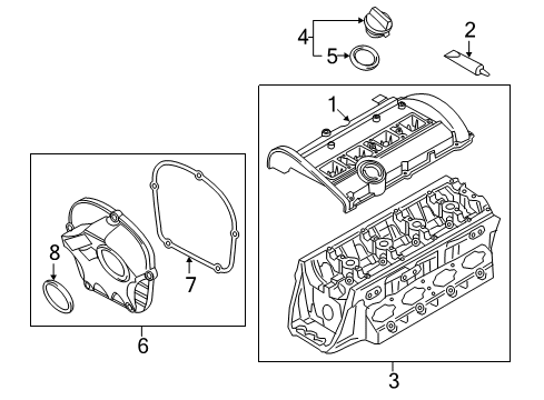 2011 Audi A5 Valve & Timing Covers Diagram
