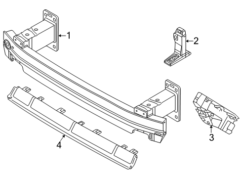 2025 Audi Q7 Bumper & Components - Front Diagram 2