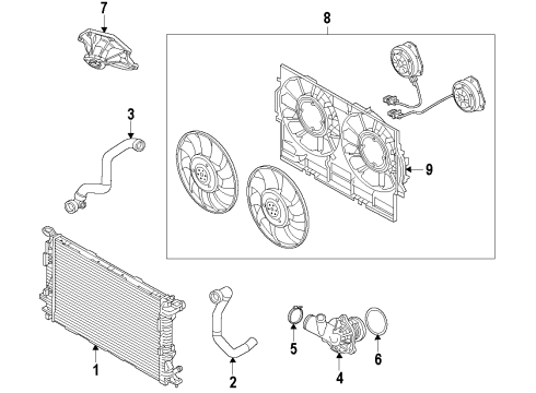 2014 Audi A8 Quattro Cooling Fan Diagram 7