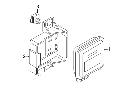 2020 Audi S7 Sportback Electrical Components - Front Bumper Diagram 3