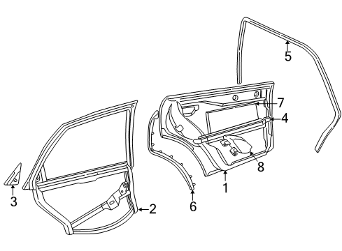 1999 Audi A4 Quattro Door & Components Diagram 2