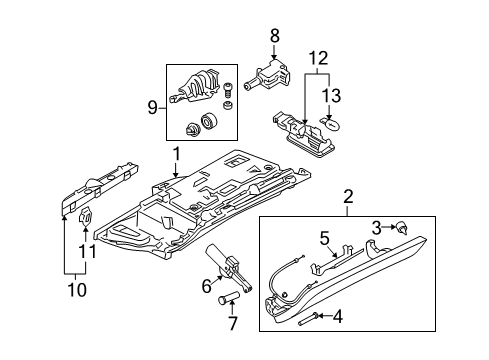 2011 Audi S6 Glove Box Diagram