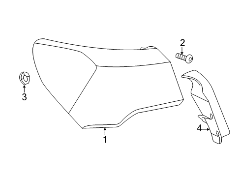 2025 Audi Q3 Tail Lamp Assembly Diagram for 83A-945-092-A