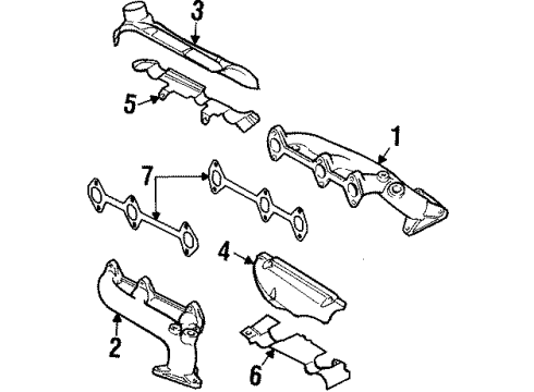 1996 Audi Cabriolet Exhaust Manifold