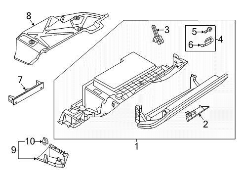 2025 Audi Q7 Glove Box