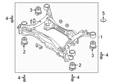 2024 Audi A4 allroad Suspension Mounting - Rear