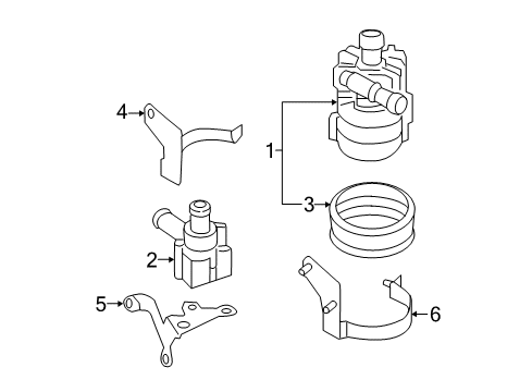 2017 Audi S7 Bracket Diagram for 4G0-121-305-AQ