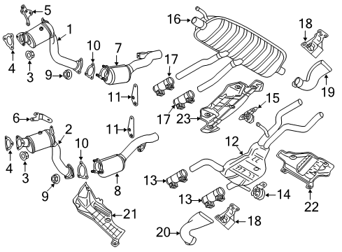 2012 Audi Q7 Exhaust System Diagram 2