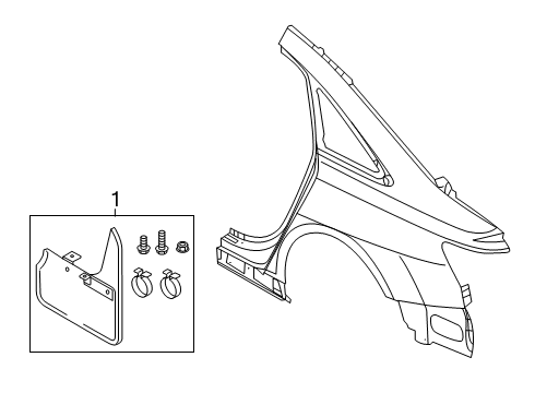 2025 Audi A6 Quattro Exterior Trim - Quarter Panel Diagram