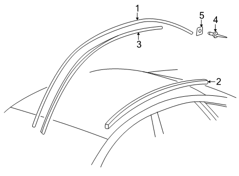 1998 Audi A6 Exterior Trim - Roof