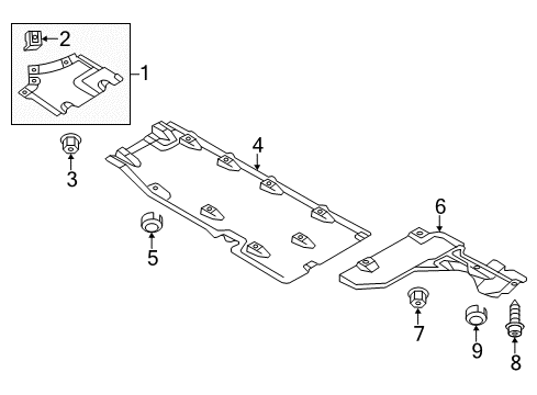 2013 Audi A8 Quattro Splash Shields Diagram 2