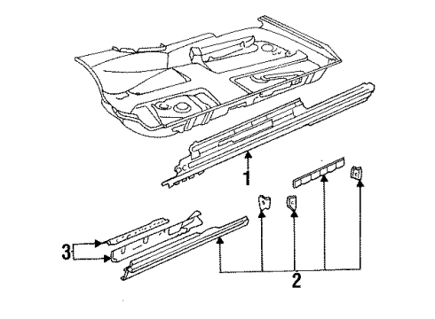 1996 Audi Cabriolet Rocker Panel